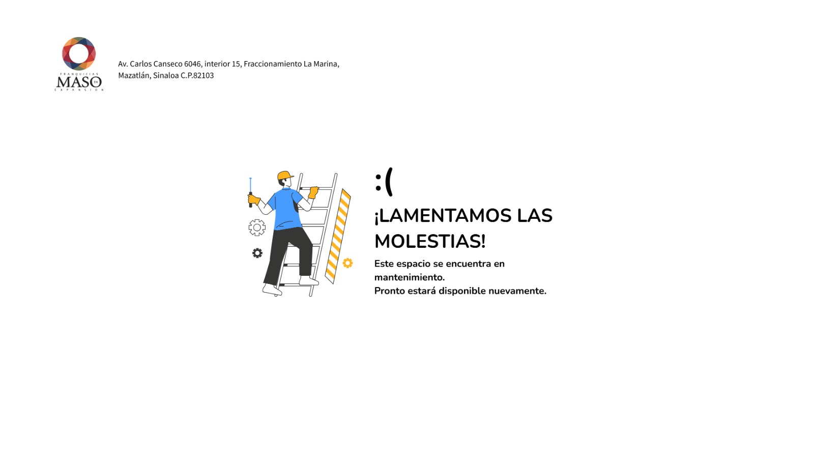 Pagina en mantenimiento